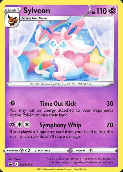 Sylveon SWSH211/307 SWSH Black Star Promos Pokemon card