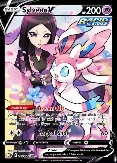 Sylveon V TG14/30 Brilliant Stars Trainer Gallery Pokemon card