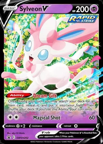 Sylveon V SWSH202/307 SWSH Black Star Promos Pokemon card