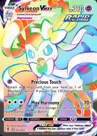 Sylveon VMAX 211/203 Evolving Skies Pokemon card