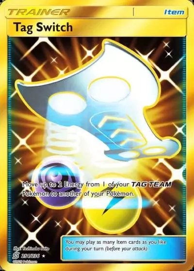 Tag Switch 254/236 Unified Minds Pokemon card