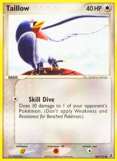 Taillow 86/113 Delta Species Pokemon card