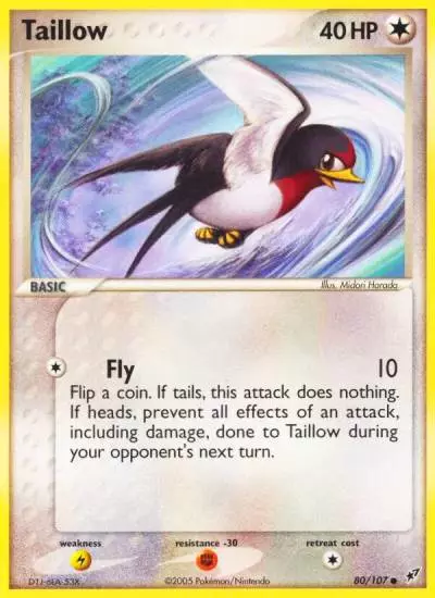 Taillow 80/107 Deoxys Pokemon card