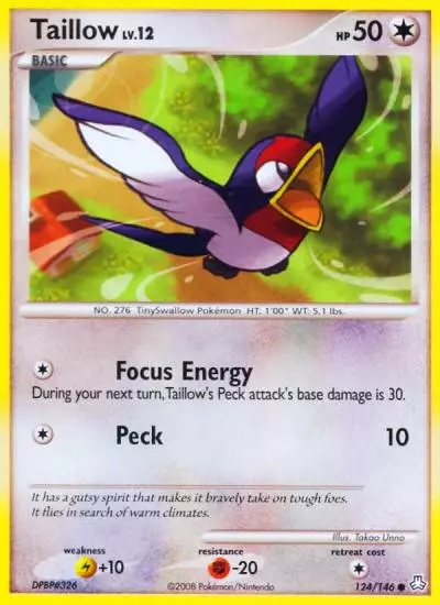 Taillow 124/146 Legends Awakened Pokemon card