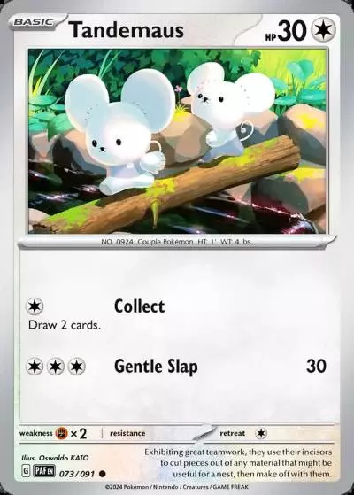 Tandemaus 73/91 Paldean Fates Pokemon card