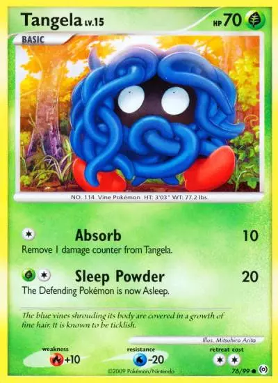 Tangela 76/99 Arceus Pokemon card