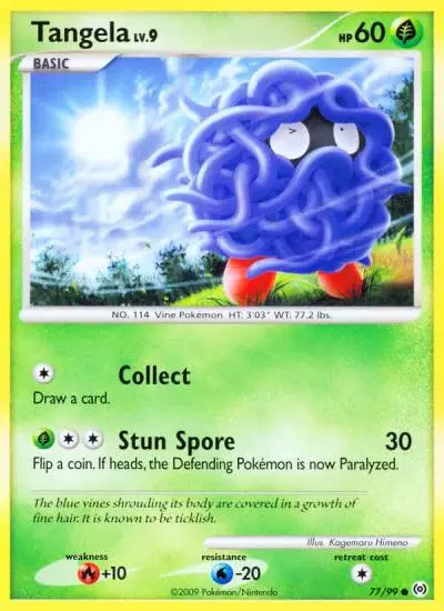 Tangela 77/99 Arceus Pokemon card