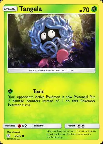 Tangela 5/236 Cosmic Eclipse Pokemon card