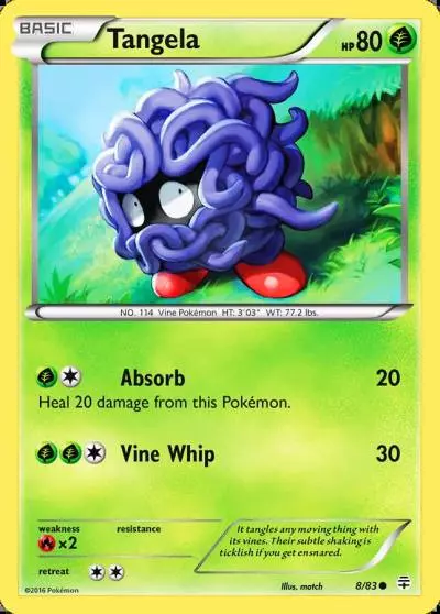 Tangela 8/83 Generations Pokemon card