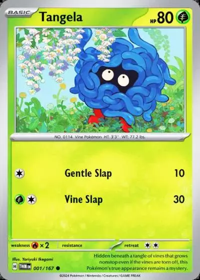Tangela 1/167 Twilight Masquerade Pokemon card