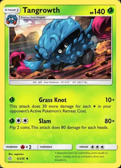 Tangrowth 6/236 Cosmic Eclipse Pokemon card