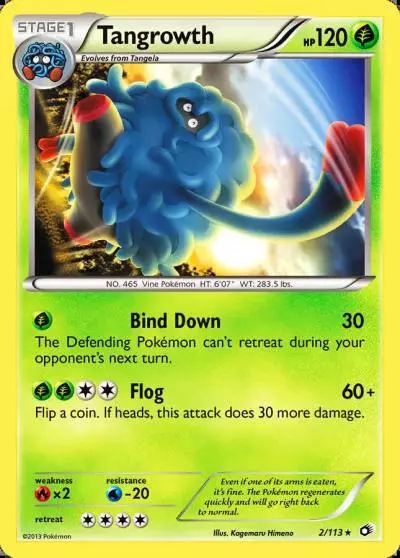 Tangrowth 2/113 Legendary Treasures Pokemon card