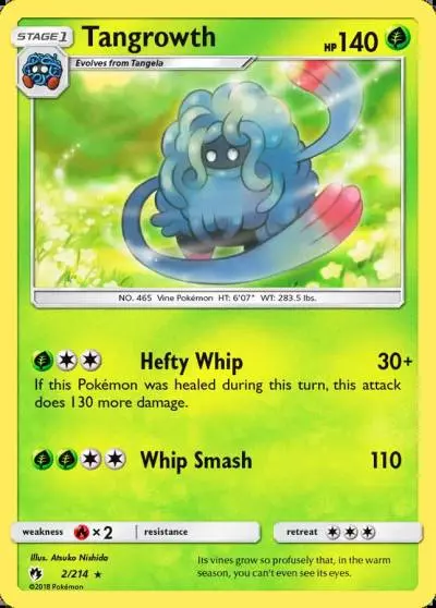Tangrowth 2/214 Lost Thunder Pokemon card