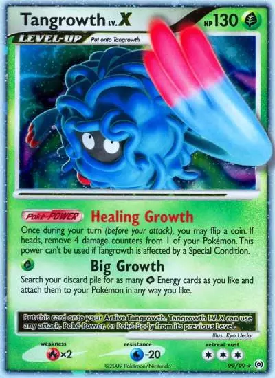 Tangrowth LV.X 99/99 Arceus Pokemon card