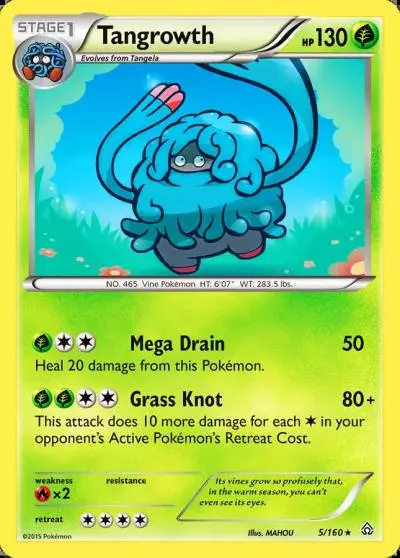 Tangrowth 5/160 Primal Clash Pokemon card