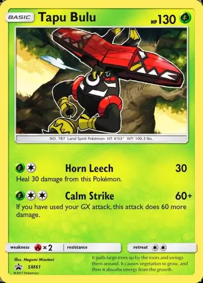 Tapu Bulu SM61/248 SM Black Star Promos Pokemon card