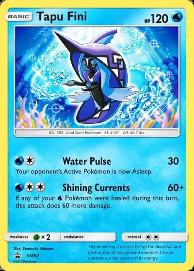 Tapu Fini SM92/248 SM Black Star Promos Pokemon card