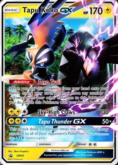 Tapu Koko-GX SM50/248 SM Black Star Promos Pokemon card