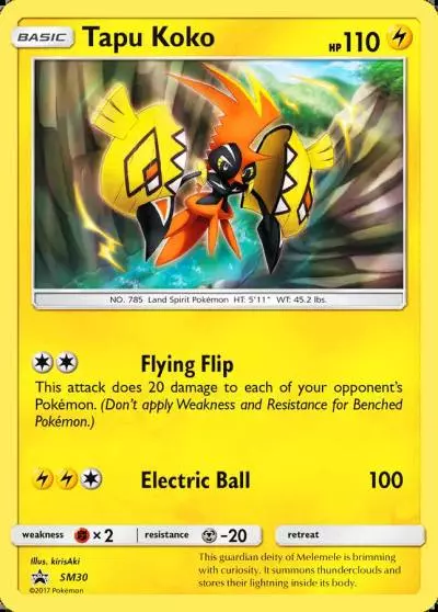 Tapu Koko SM30/248 SM Black Star Promos Pokemon card