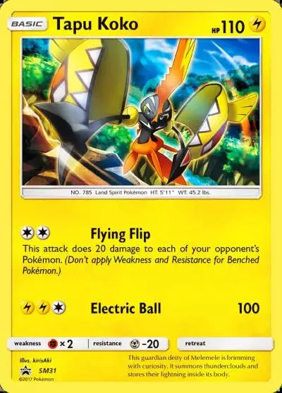 Tapu Koko SM31/248 SM Black Star Promos Pokemon card