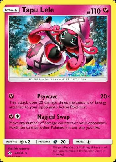 Tapu Lele 94/156 Ultra Prism Pokemon card