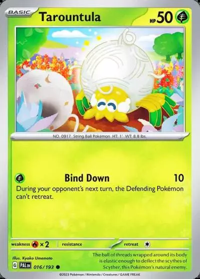 Tarountula 16/193 Paldea Evolved Pokemon card