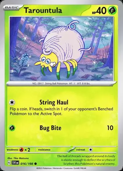 Tarountula 16/198 Scarlet & Violet Pokemon card