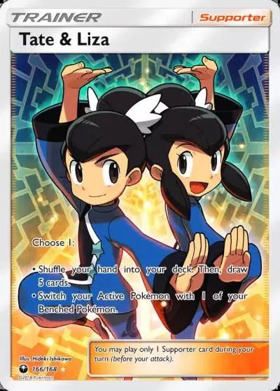 Tate & Liza 166/168 Celestial Storm Pokemon card