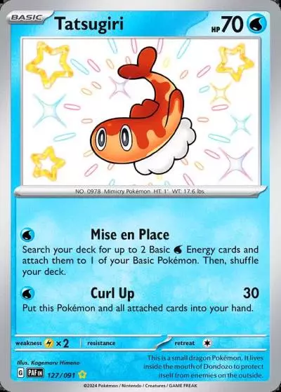 Tatsugiri 127/91 Paldean Fates Pokemon card