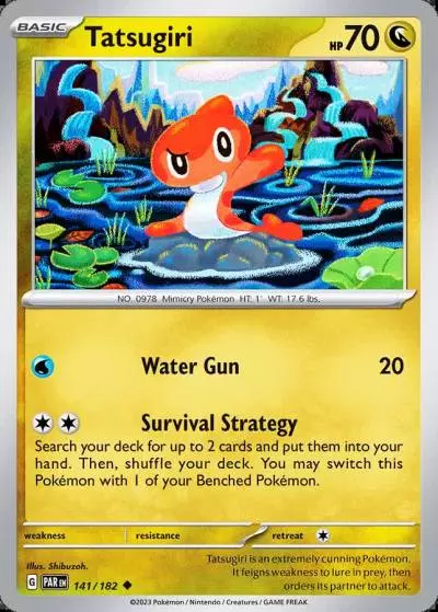 Tatsugiri 141/182 Paradox Rift Pokemon card
