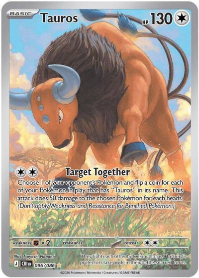 Tauros 96/86 Chaos Rising Pokemon card