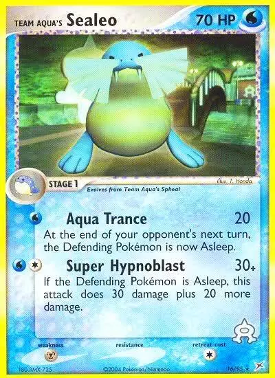 Team Aqua's Sealeo 16/95 Team Magma vs Team Aqua Pokemon card