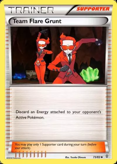 Team Flare Grunt 73/83 Generations Pokemon card