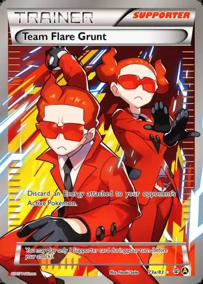 Team Flare Grunt 73a/83 Generations Pokemon card