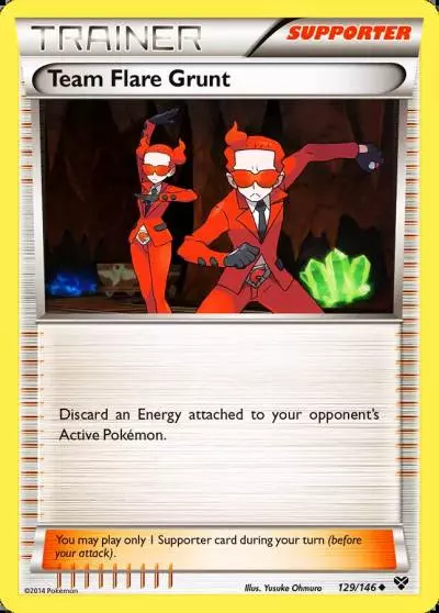 Team Flare Grunt 129/146 XY Pokemon card
