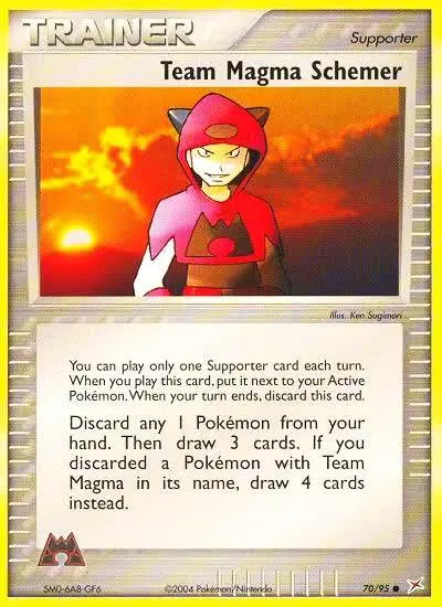 Team Magma Schemer 70/95 Team Magma vs Team Aqua Pokemon card