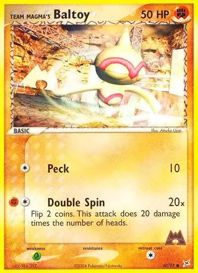 Team Magma's Baltoy 60/95 Team Magma vs Team Aqua Pokemon card