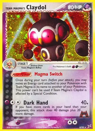 Team Magma's Claydol 8/95 Team Magma vs Team Aqua Pokemon card