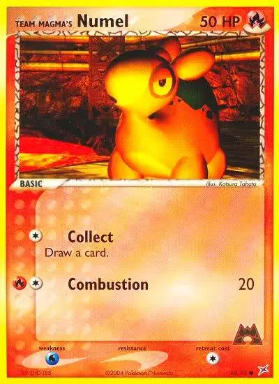 Team Magma's Numel 64/95 Team Magma vs Team Aqua Pokemon card