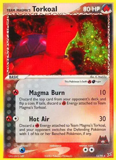 Team Magma's Torkoal 12/95 Team Magma vs Team Aqua Pokemon card