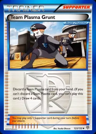 Team Plasma Grunt 125/135 Plasma Storm Pokemon card