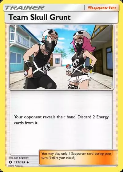 Team Skull Grunt 133/149 Sun & Moon Pokemon card