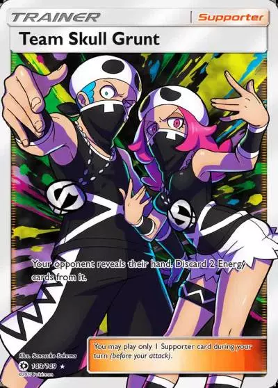 Team Skull Grunt 149/149 Sun & Moon Pokemon card