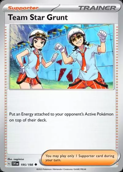 Team Star Grunt 195/198 Scarlet & Violet Pokemon card