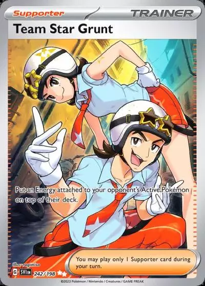 Team Star Grunt 242/198 Scarlet & Violet Pokemon card