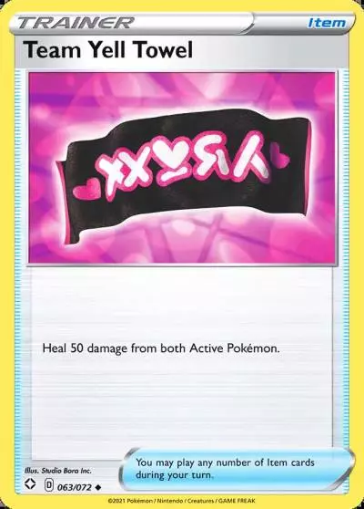 Team Yell Towel 63/72 Shining Fates Pokemon card