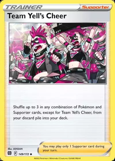 Team Yell's Cheer 149/172 Brilliant Stars Pokemon card