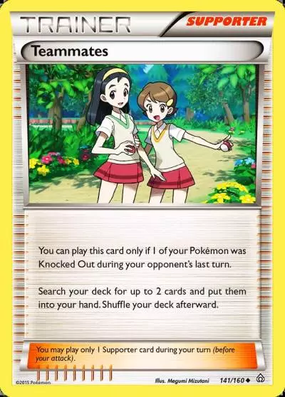 Teammates 141/160 Primal Clash Pokemon card