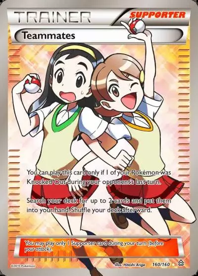 Teammates 160/160 Primal Clash Pokemon card