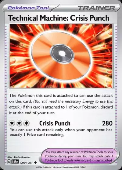 Technical Machine: Crisis Punch 90/91 Paldean Fates Pokemon card